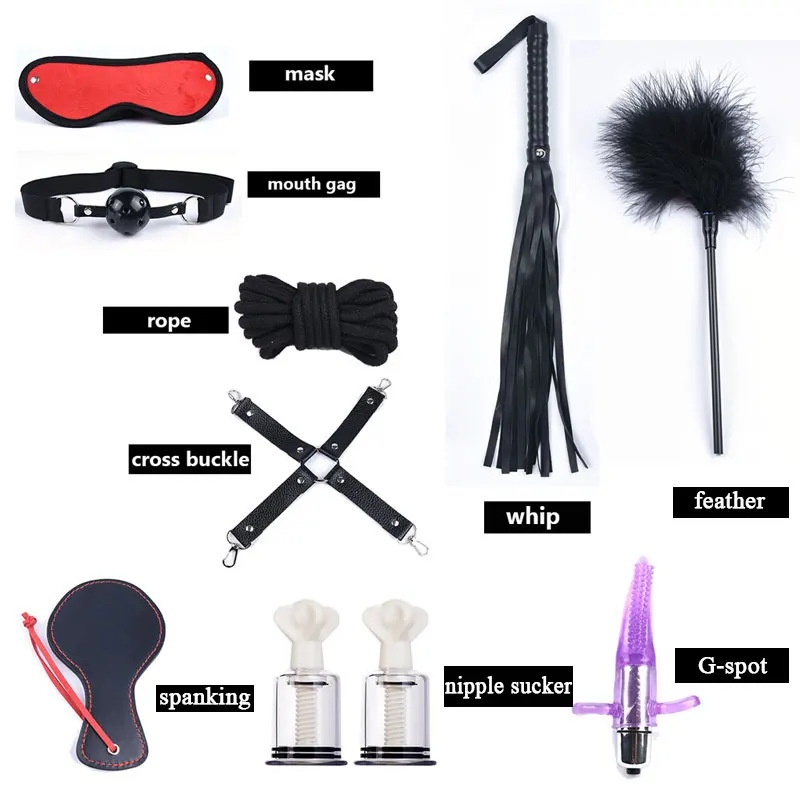 G Spot Dildo Vibrator Anal Plug Bondage Set Sex Toys For Women Whip Handcuffs For Sex Bdsm Exotic Adult Games - Image 4