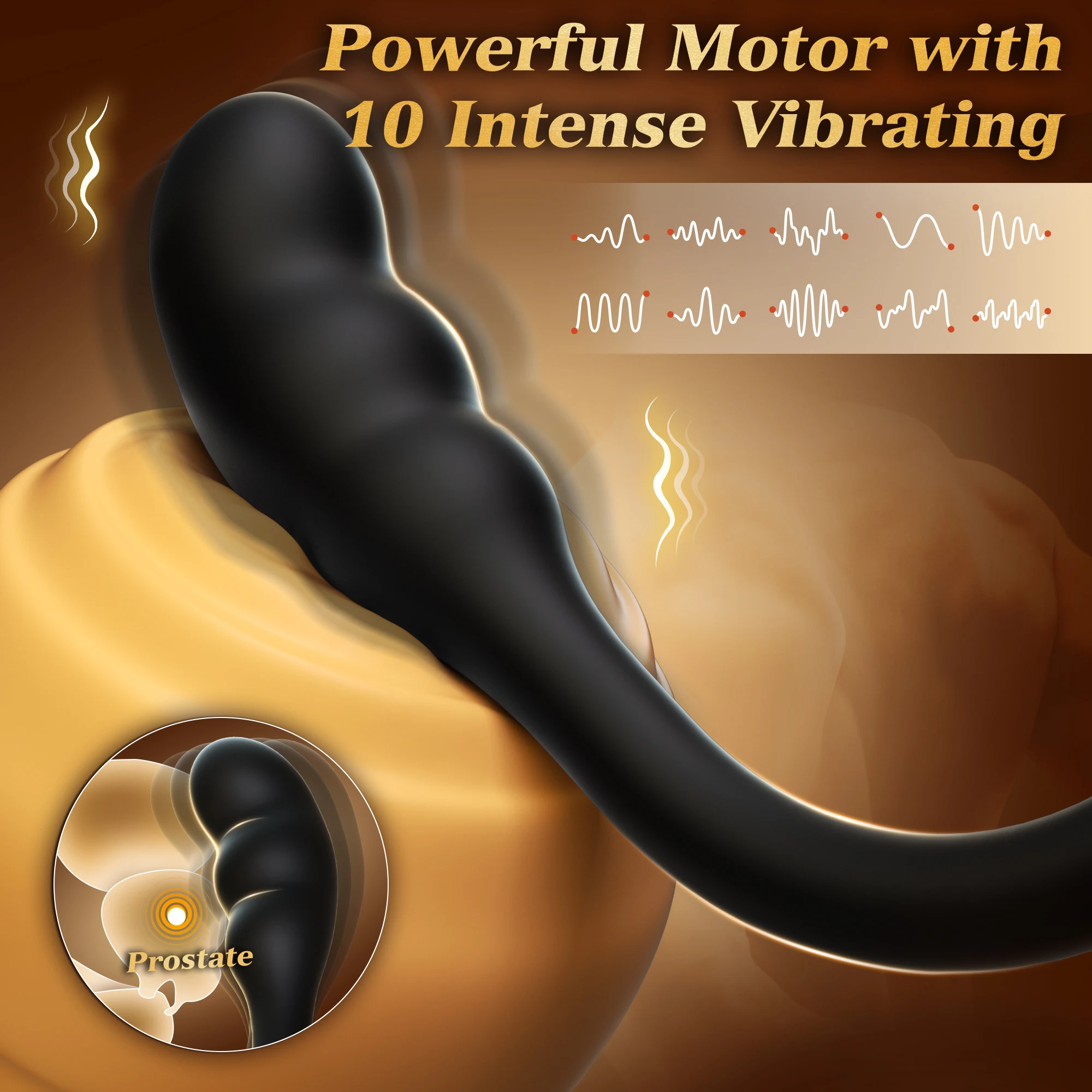 Remote Control Anal Vibrator Prostate Massager with Vibrating Cock Penis Ring Delay Ejaculation Cockring Adults Sex Toys for Men - Image 2