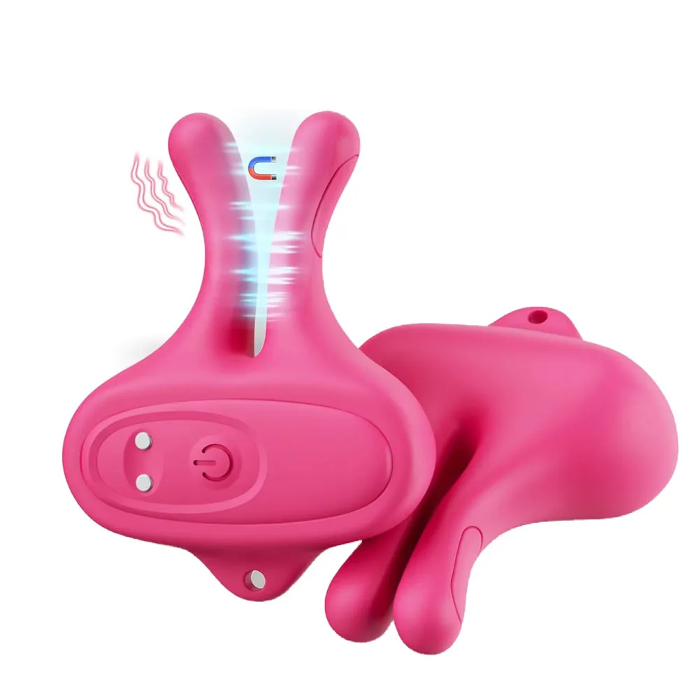 Vibrating Nipple Clamps Vibrator 9 Vibration Modes Magnetic Nipple Stimulation BDSM Adult Sex Toys for Women Couples Pleasure